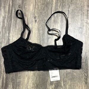 Free people intimately Elegant Black Lace Bralette